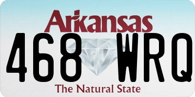 AR license plate 468WRQ