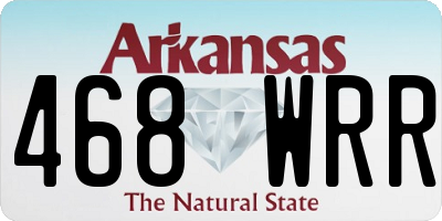 AR license plate 468WRR
