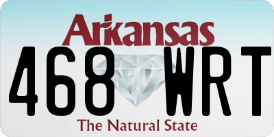 AR license plate 468WRT