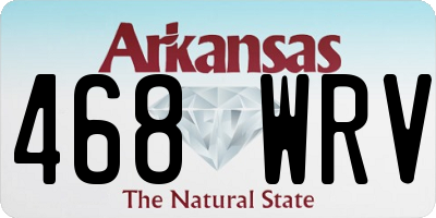 AR license plate 468WRV