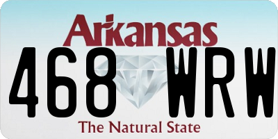 AR license plate 468WRW