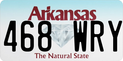 AR license plate 468WRY
