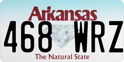 AR license plate 468WRZ