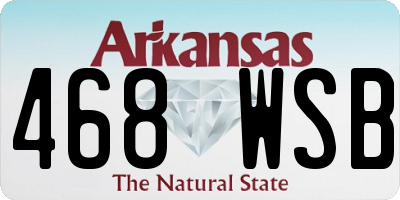 AR license plate 468WSB