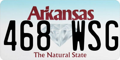 AR license plate 468WSG