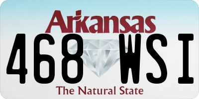 AR license plate 468WSI