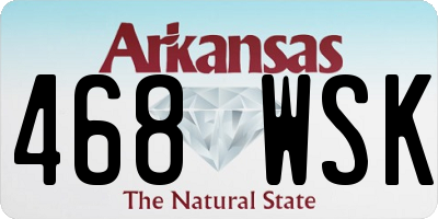 AR license plate 468WSK