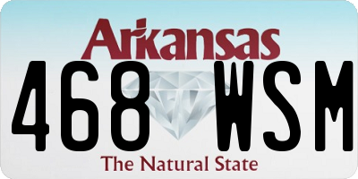 AR license plate 468WSM