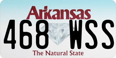 AR license plate 468WSS