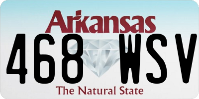 AR license plate 468WSV