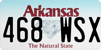 AR license plate 468WSX