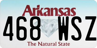 AR license plate 468WSZ