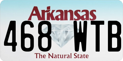 AR license plate 468WTB