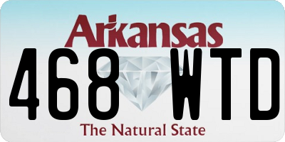 AR license plate 468WTD