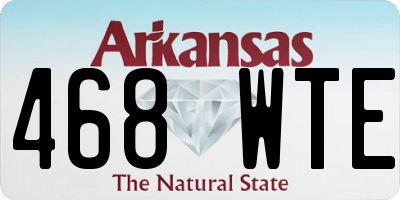 AR license plate 468WTE