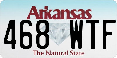 AR license plate 468WTF