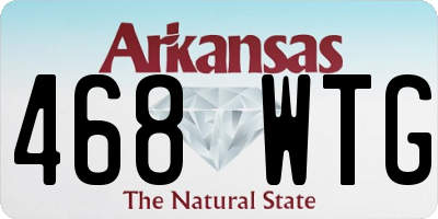 AR license plate 468WTG