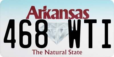 AR license plate 468WTI