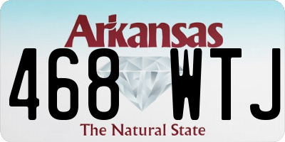 AR license plate 468WTJ