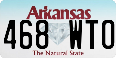 AR license plate 468WTO