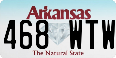 AR license plate 468WTW