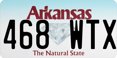 AR license plate 468WTX