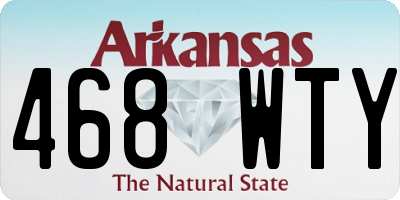 AR license plate 468WTY