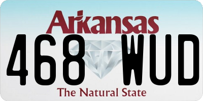 AR license plate 468WUD
