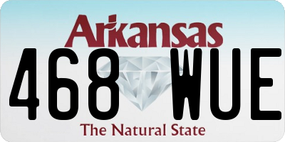 AR license plate 468WUE