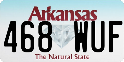 AR license plate 468WUF