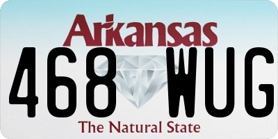 AR license plate 468WUG