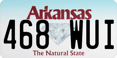 AR license plate 468WUI
