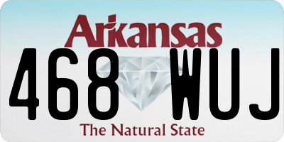 AR license plate 468WUJ
