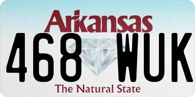AR license plate 468WUK