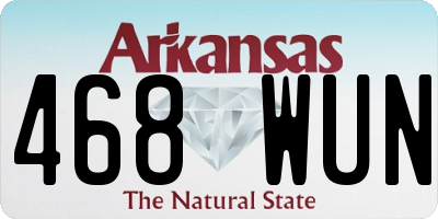 AR license plate 468WUN