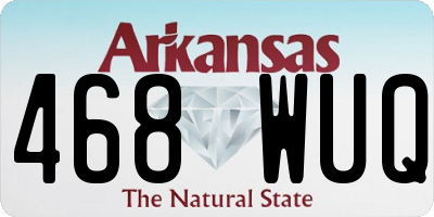 AR license plate 468WUQ