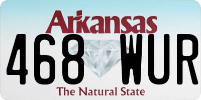 AR license plate 468WUR