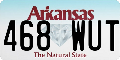 AR license plate 468WUT