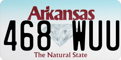 AR license plate 468WUU