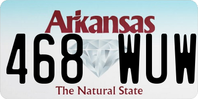 AR license plate 468WUW
