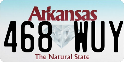 AR license plate 468WUY