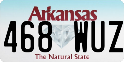 AR license plate 468WUZ