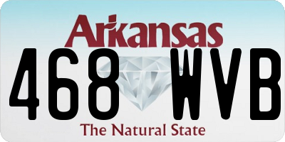 AR license plate 468WVB