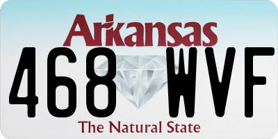 AR license plate 468WVF