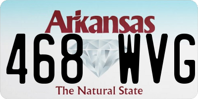 AR license plate 468WVG