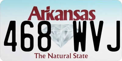 AR license plate 468WVJ