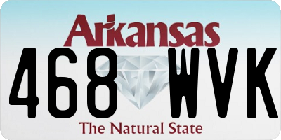 AR license plate 468WVK