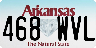 AR license plate 468WVL