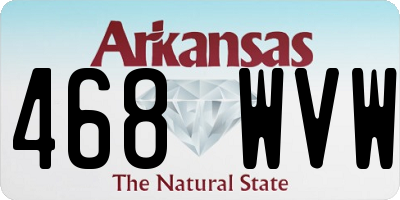 AR license plate 468WVW