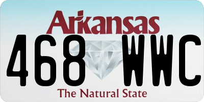 AR license plate 468WWC